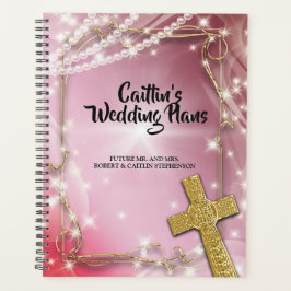 Joli Wedding planner de la croix de perle rose
