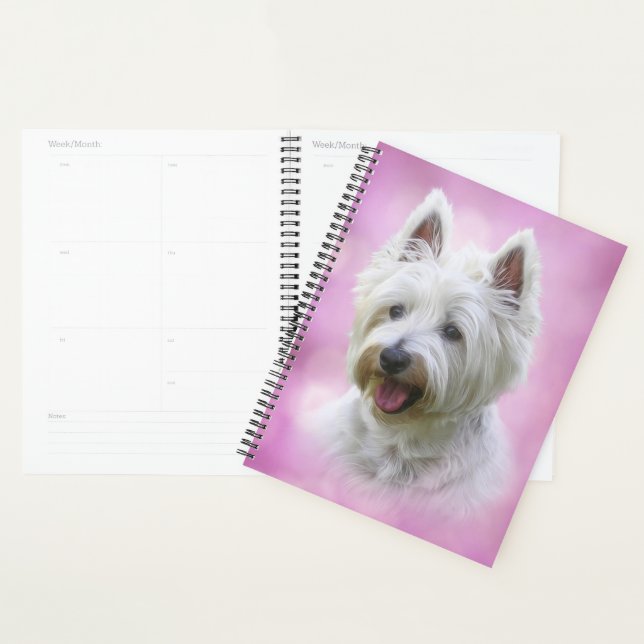 Joli Yorkie blanc (Devant avec enveloppe)