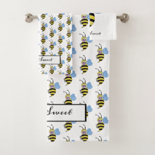 Jolie Abeille Aquarelle Avec Un Bon Sourire