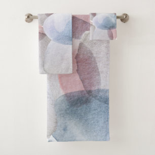 Jolie Abstraite Pastel Aquarelle Formes Douche C