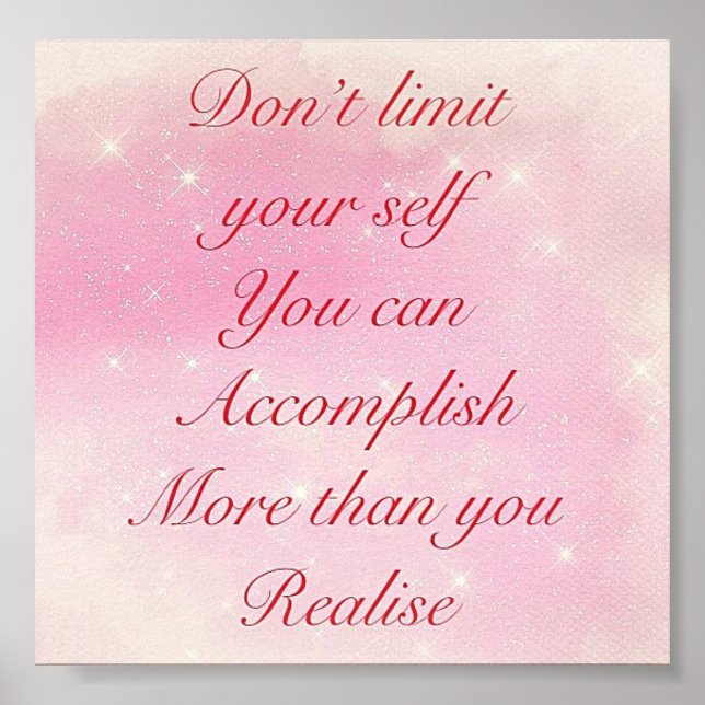 Jolie affiche de citation inspirante (Devant)