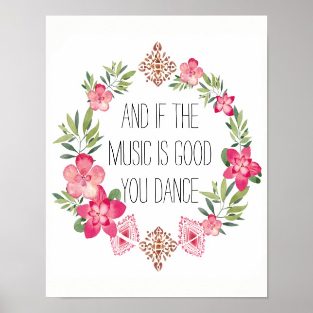 Jolie affiche de danse (Devant)