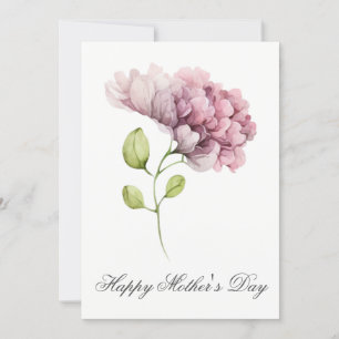Jolie aquarelle Florals Carte de jour des mères