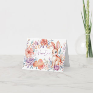 Jolie aquarelle OEufs de Pâques Carte de vacances