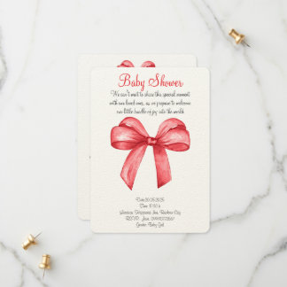 Jolie aquarelle rouge invitation arc