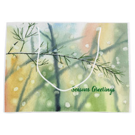 Jolie aquarelle Saison Sac cadeau