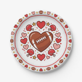 Jolie assiette pour la Saint-Valentin et le Super