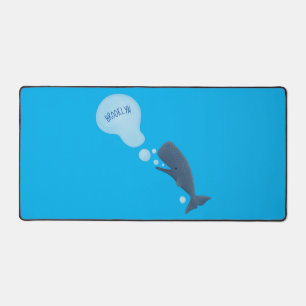 Jolie baleine à sperme soufflant bulles dessin