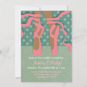 Jolie Ballet Considérant Invitation