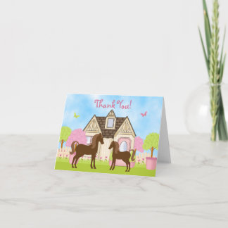 Jolie Barn Horn Merci Cartes
