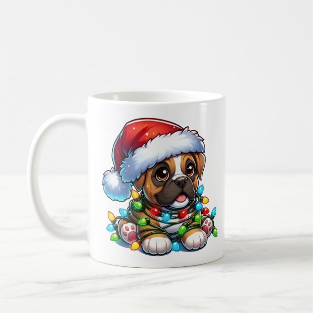 Jolie boîte de Noël Mug (Gauche)