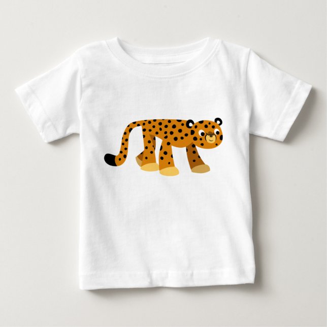 Jolie brosse de dessin Cheetah Baby T-shirt (Devant)