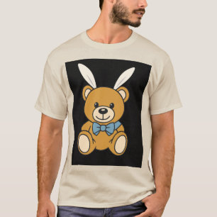 Jolie Bunny Oreilles Teddy Bear T-shirt
