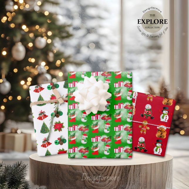 Jolie caricature Envelopper Papier Plat Feuille Se (Créateur téléchargé)