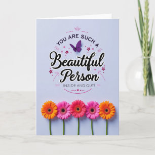 Jolie carte d'anniversaire Pervenche