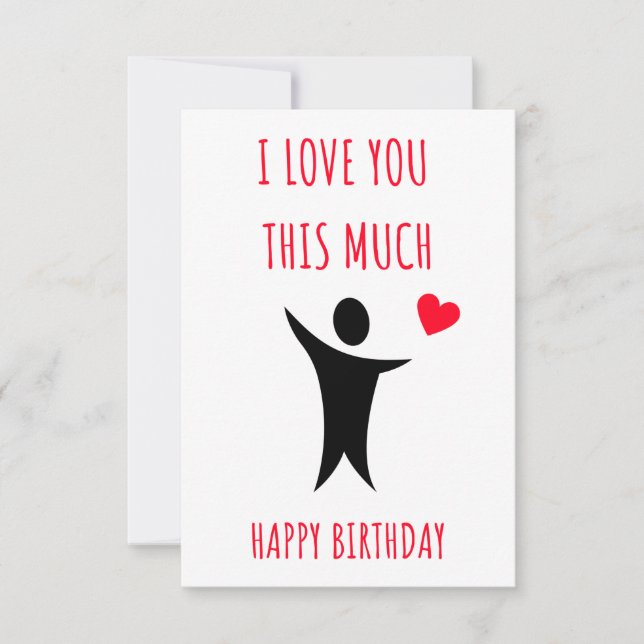 Jolie carte d'anniversaire pour lui et elle (Devant)