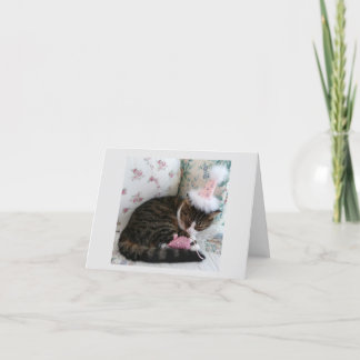 Jolie carte d'anniversaire rose Kitty