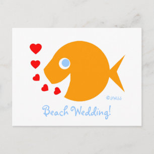 Jolie carte de faire-part de mariage à la plage do