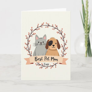 Jolie carte de fête des mères pour amis à quatre p