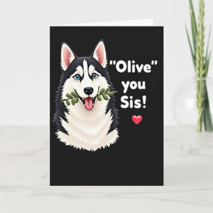 Jolie carte de fête des mères Wolf Pup