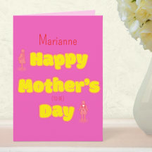 Jolie carte de la part du bébé pour la fête des mè