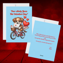 Jolie carte de la Saint-Valentin avec un amour de 