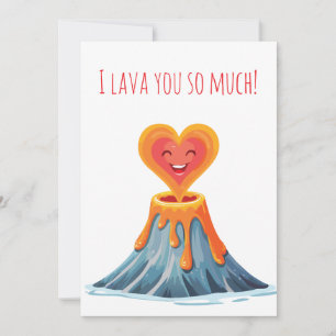 Jolie Carte de la Saint-Valentin Lava Vous Jouant 
