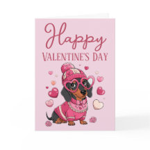 Jolie carte de la Saint-Valentin pour chien Dausch