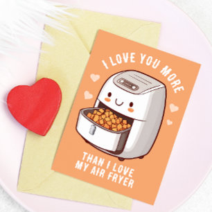 Jolie carte de la Saint-Valentin pour la friteuse