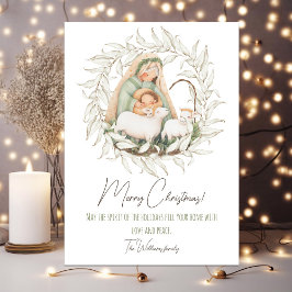 Jolie carte de Noël avec votre photo au verso