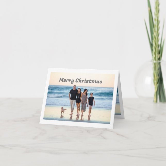 Jolie carte de Noël pour la célébration familiale (Devant)
