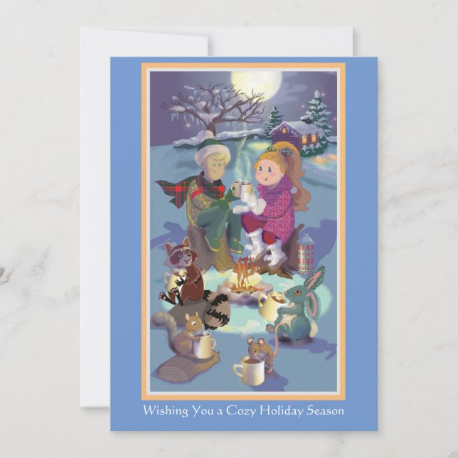 Jolie carte de vacances (Devant)