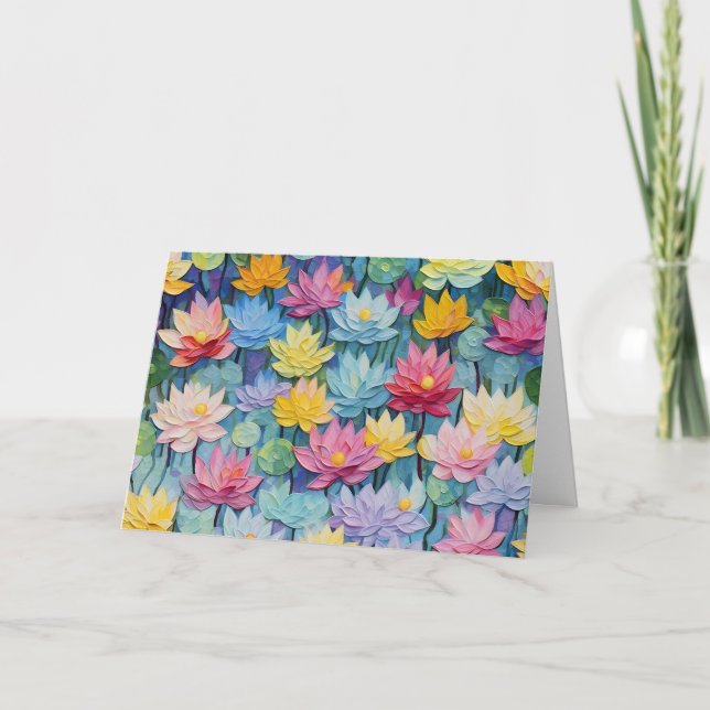 Jolie carte florale aquarelle (Devant)