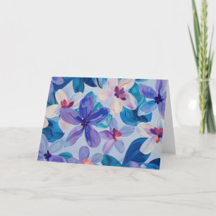 Jolie carte Pastel Aquarelle Florale Note