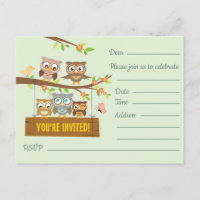 Jolie carte postale d'invitation de conception pou