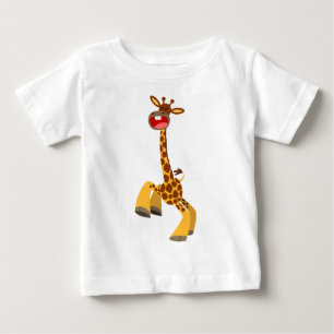 Jolie Cartoon Danser Giraffe Baby T-shirt