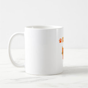 jolie chatte colorée look super sur la tasse