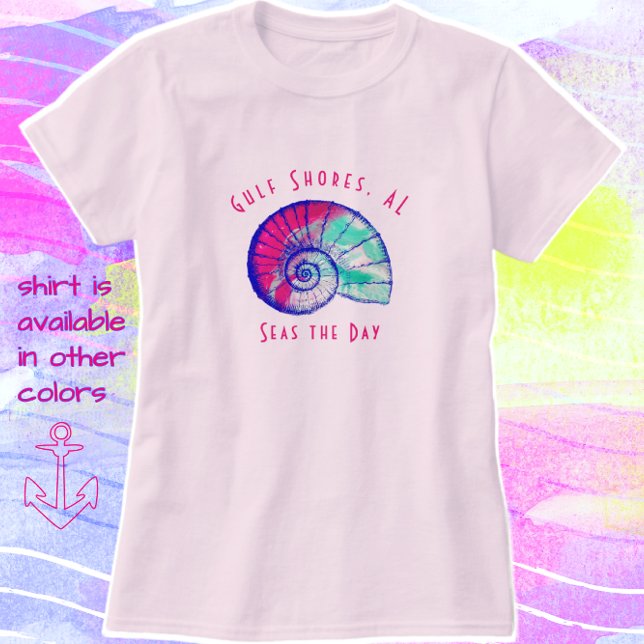 Jolie Côte du Golfe Alabama Seashell T-Shirt (Créateur téléchargé)