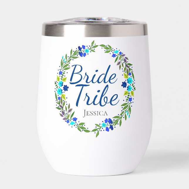 Jolie couronne florale Tribe de mariée personnalis (Avant)