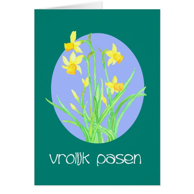 Jolie Daffodiques Néerlandais Pâques (Devant)