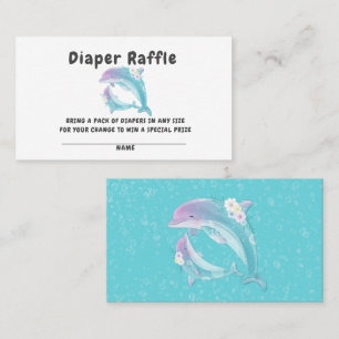 Jolie dauphins fille Carte de visite Baby shower