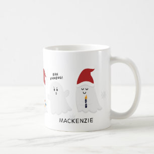 Jolie Éffrayante Noël Fantômes Café Mug