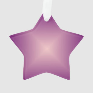 Jolie étoile rose > Ornement de Noël