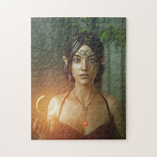 JOLIE FAIRY ELF GIRL IMAGINAIRE JIGSAW PUZZLE (Vertical)