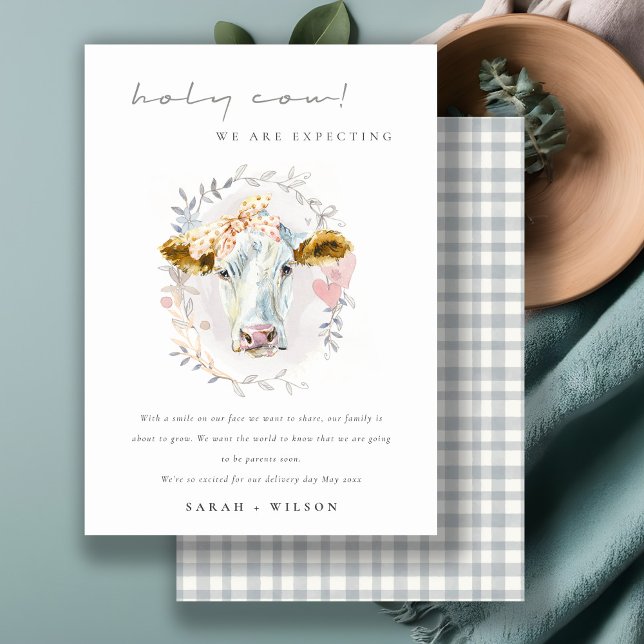 Jolie ferme de la vache Sainte Faire-part de gross (Créateur téléchargé)