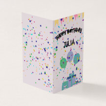Jolie fête d'anniversaire Design de carte de voeux