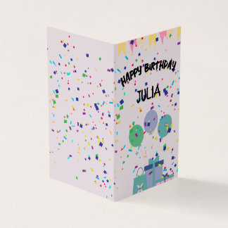 Jolie fête d'anniversaire Design de carte de voeux