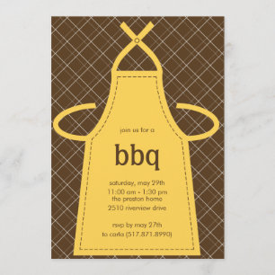 Jolie fête d'été d'Apron/Cuisine Invitation