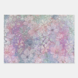 Jolie feuille de papier d'enveloppement d'aquarell