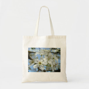 Jolie fille aux fleurs ! sac fourre-tout cadeaux M